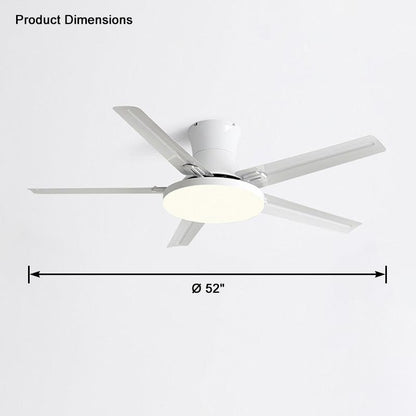 Lampe de plafond en métal Slimline pour ventilateur