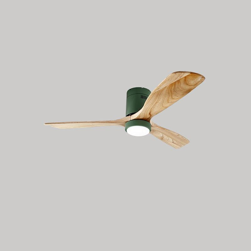 Mid-century Modern Hugger Ceiling Fan Lamp