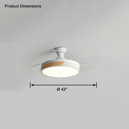 Scandi Low Profile Ceiling Fan Lamp