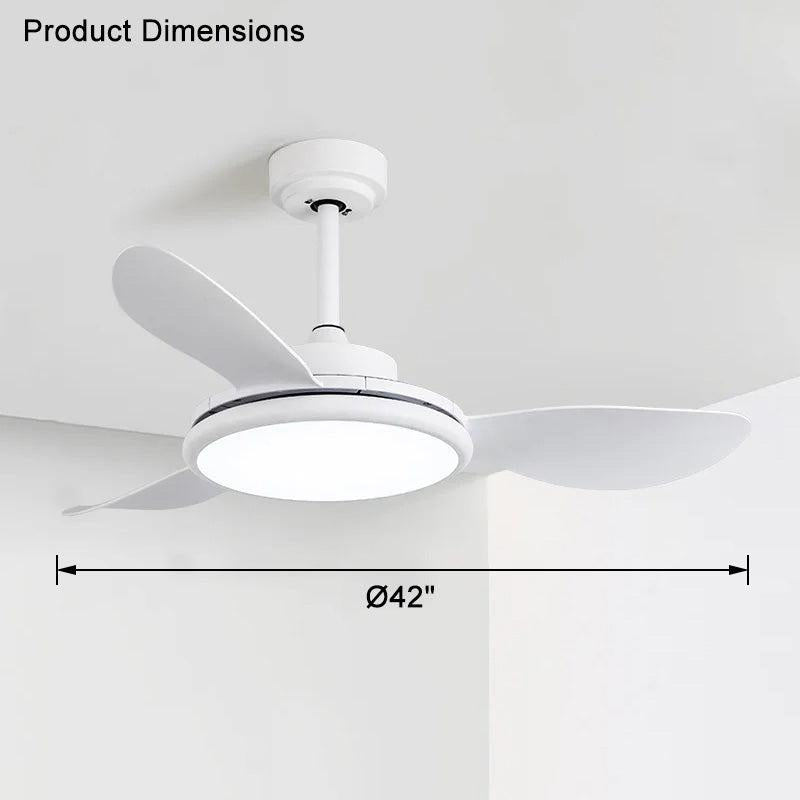 Lampe de ventilateur de plafond moderne blanche