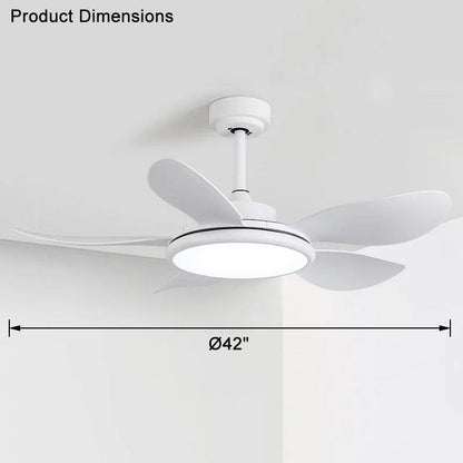 Lampe de ventilateur de plafond moderne blanche