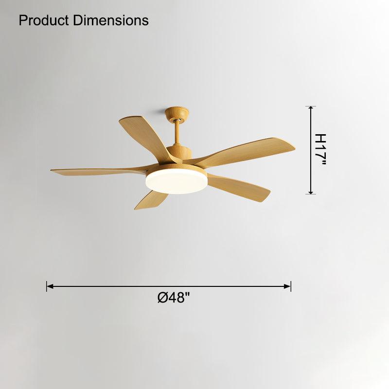 Lampe de plafond à 5 pales Scandi