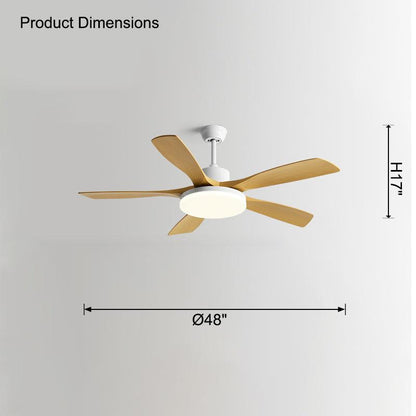 Lampe de plafond à 5 pales Scandi