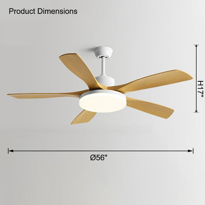 Lampe de plafond à 5 pales Scandi