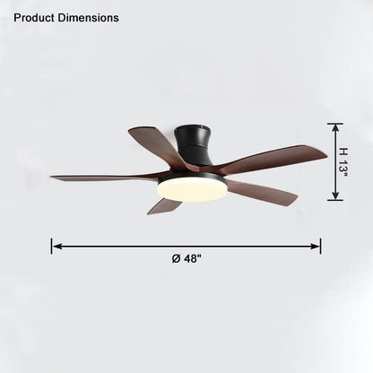 5 Blade Modern Ceiling Fan Lamp