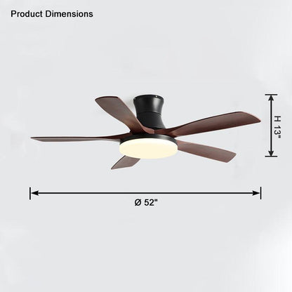 5 Blade Modern Ceiling Fan Lamp