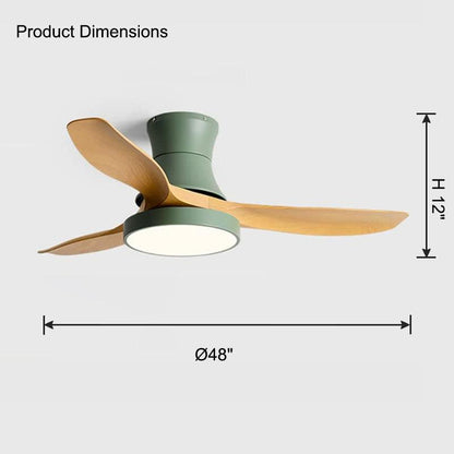 Flush Mount Ceiling Fan Lamp