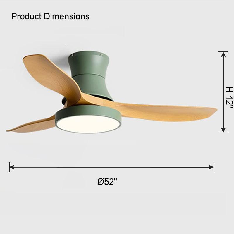 Flush Mount Ceiling Fan Lamp