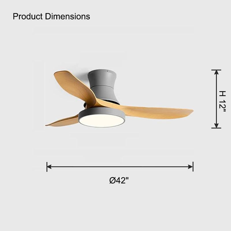 Flush Mount Ceiling Fan Lamp