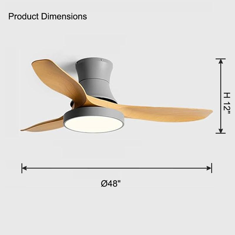 Flush Mount Ceiling Fan Lamp