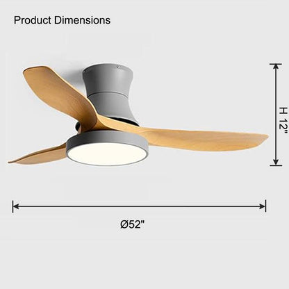 Flush Mount Ceiling Fan Lamp