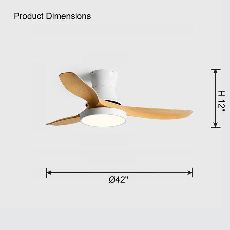 Flush Mount Ceiling Fan Lamp