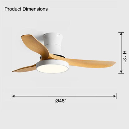 Flush Mount Ceiling Fan Lamp