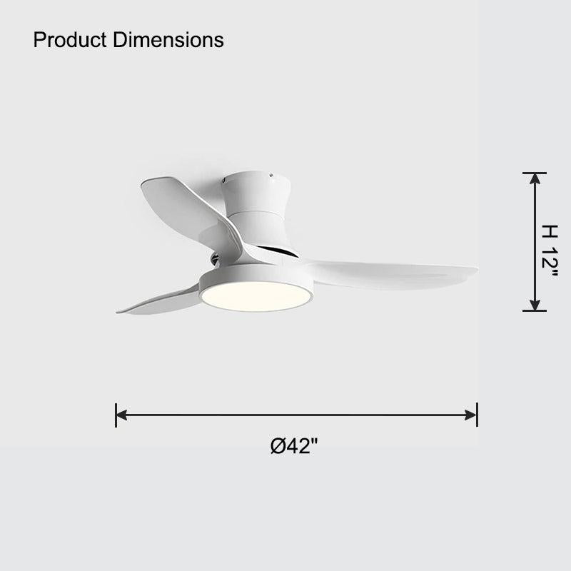 Flush Mount Ceiling Fan Lamp