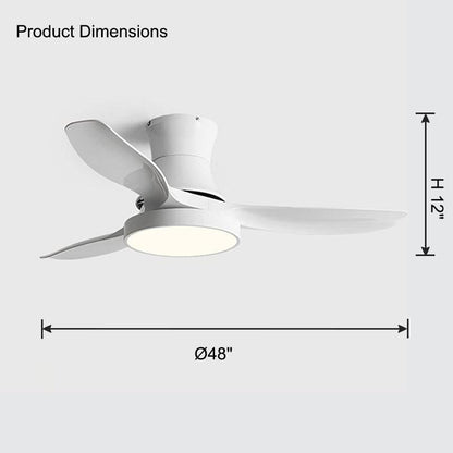 Flush Mount Ceiling Fan Lamp