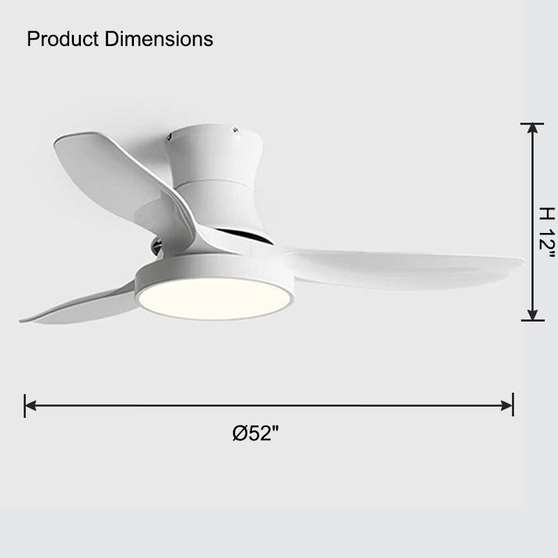 Flush Mount Ceiling Fan Lamp