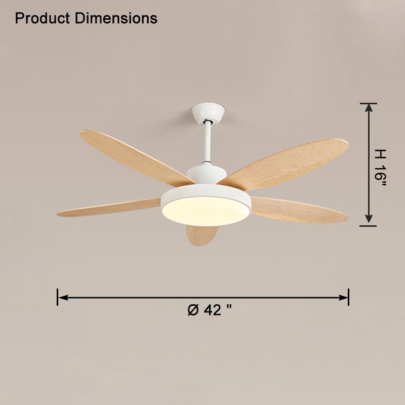 5 Blade Modern Ceiling Fan Lamp