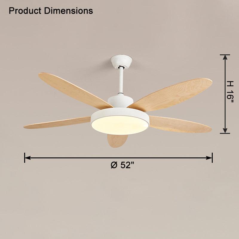 5 Blade Modern Ceiling Fan Lamp