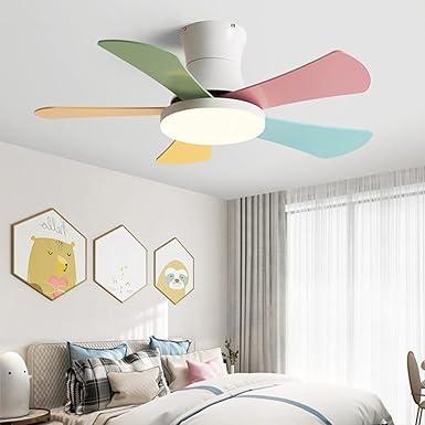 Scandi Low Profile Ceiling Fan Lamp