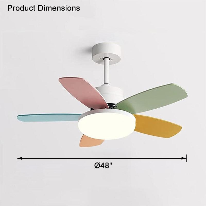 5 Blade Scandi Ceiling Fan Lamp