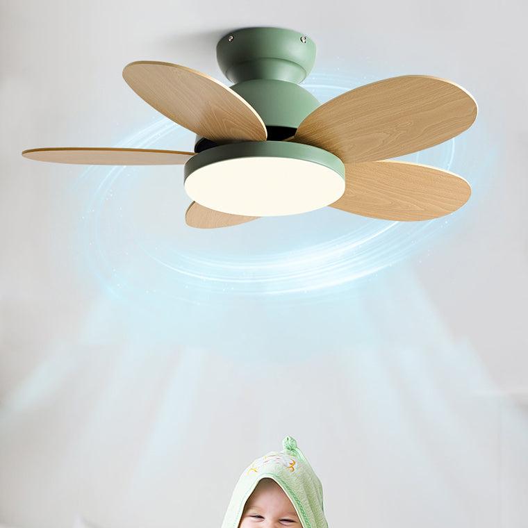 Scandi Wood Ceiling Fan Lamp