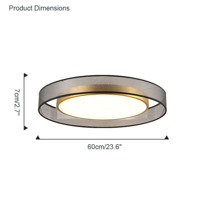 Fabric Round Ceiling Light