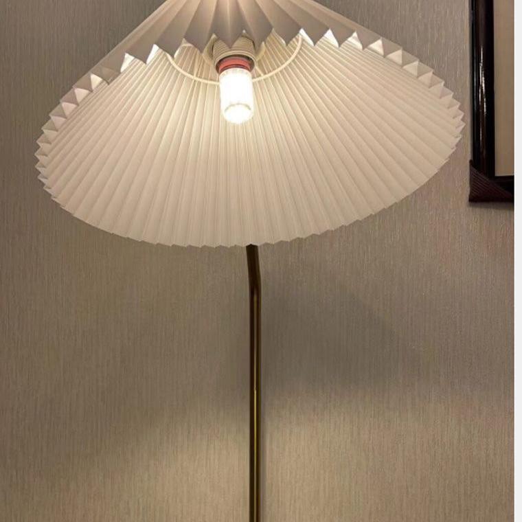 Pleated Hanging Floor Lamp