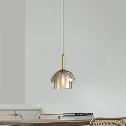 Suspension cloche en verre