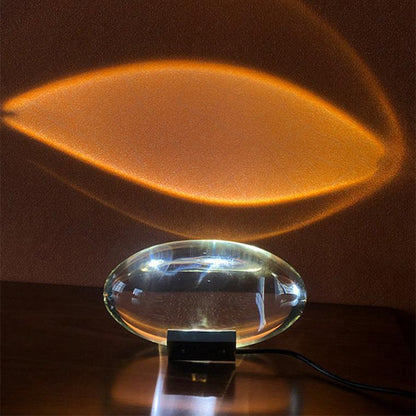 Lampe de table en cristal avec projecteur d'étoiles