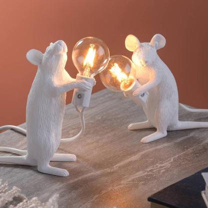 Lampe de table pour petits animaux en forme de souris