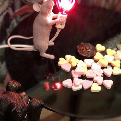 Lampe de table pour petits animaux en forme de souris