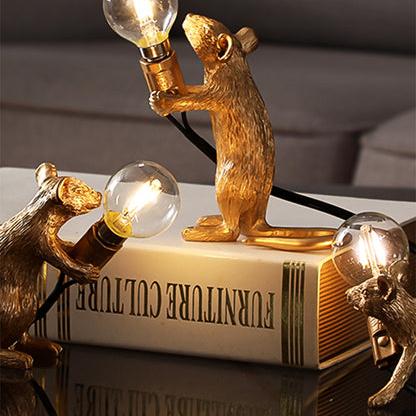 Lampe de table pour petits animaux en forme de souris