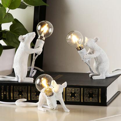 Lampe de table pour petits animaux en forme de souris