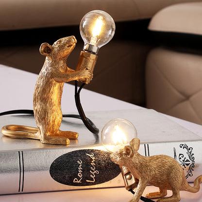 Lampe de table pour petits animaux en forme de souris