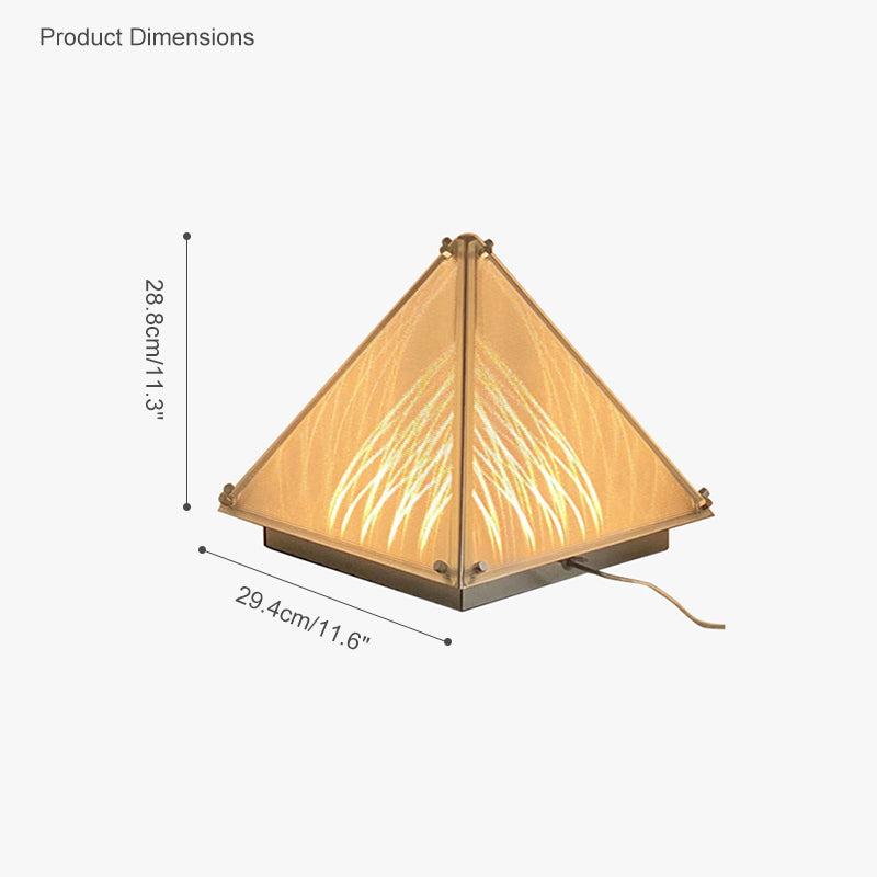 Pyramid Night Table Lamp