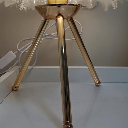 Feather Tripod Table Lamp