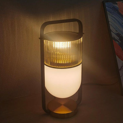 Portable Touch Glass Lantern Table Lamp