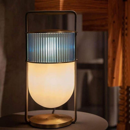 Portable Touch Glass Lantern Table Lamp