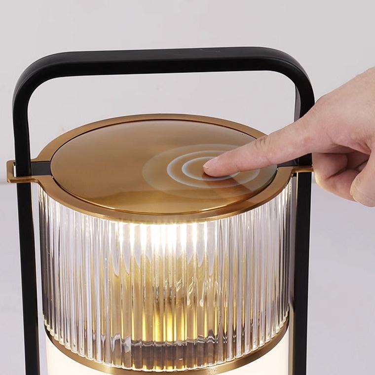 Portable Touch Glass Lantern Table Lamp