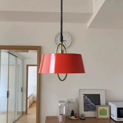 Modern Colored Pull Chain Pendant Light