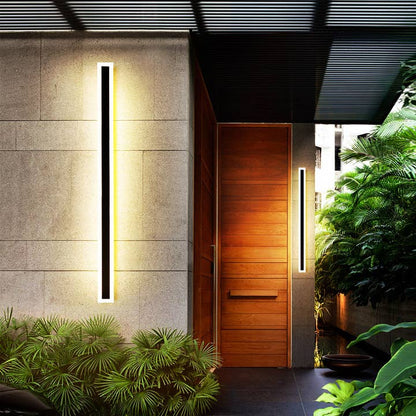 Set of 2 Rgbw Outdoor Waterproof Rectangle Wall Light