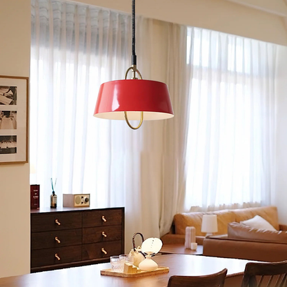 Modern Colored Pull Chain Pendant Light