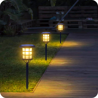 Garden Solar Column Headlight