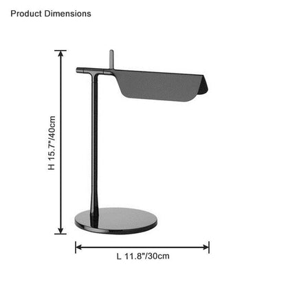 Lampe de bureau élégante à petit bras réglable