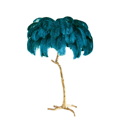 Feather Palm Tree Floor Lamp