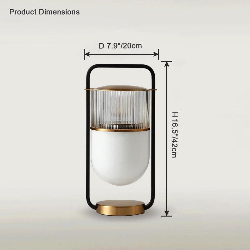 Portable Touch Glass Lantern Table Lamp