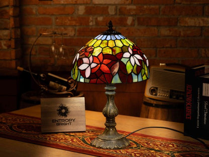 Amber Glow Harmony Tiffany Table Lamp