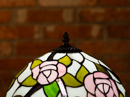 Rose Garden Glow Tiffany Table Lamp