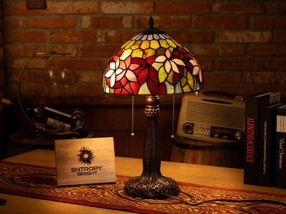 Amber Glow Harmony Tiffany Table Lamp