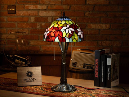 Amber Glow Harmony Tiffany Table Lamp